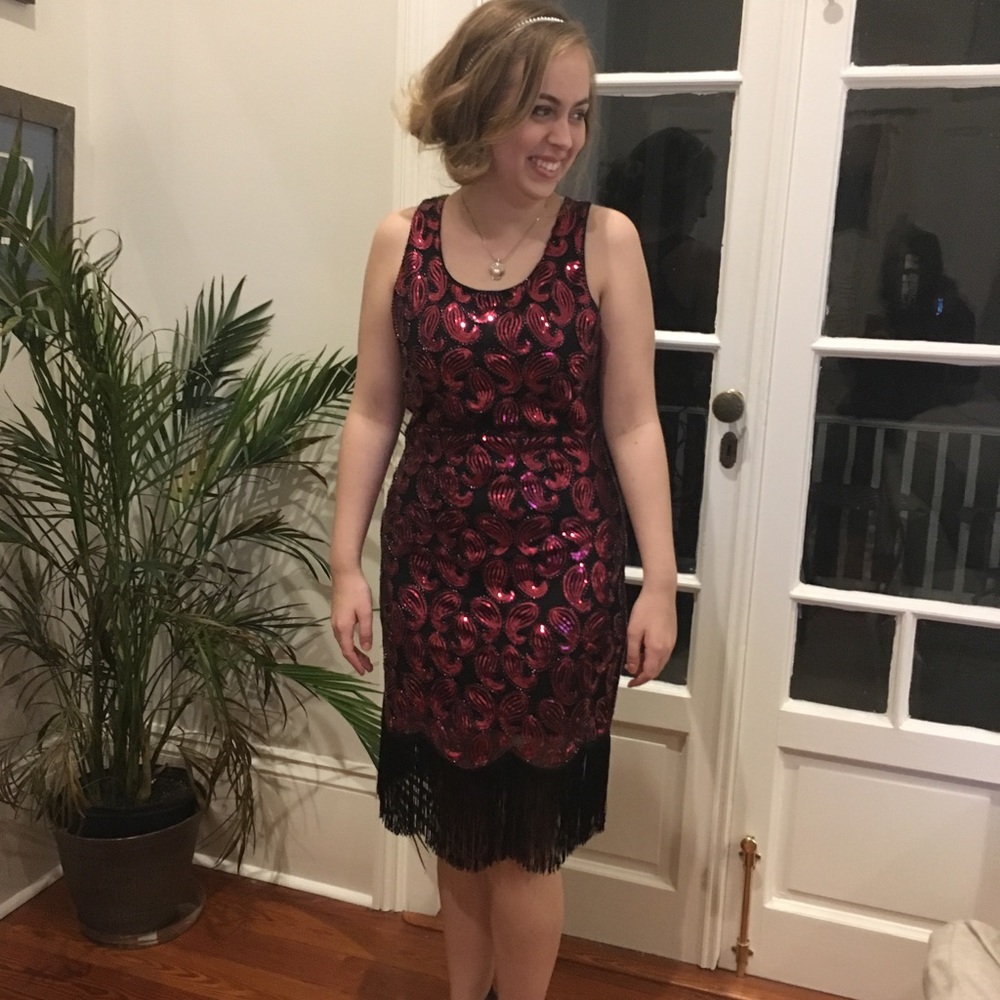 Flapper girl dress